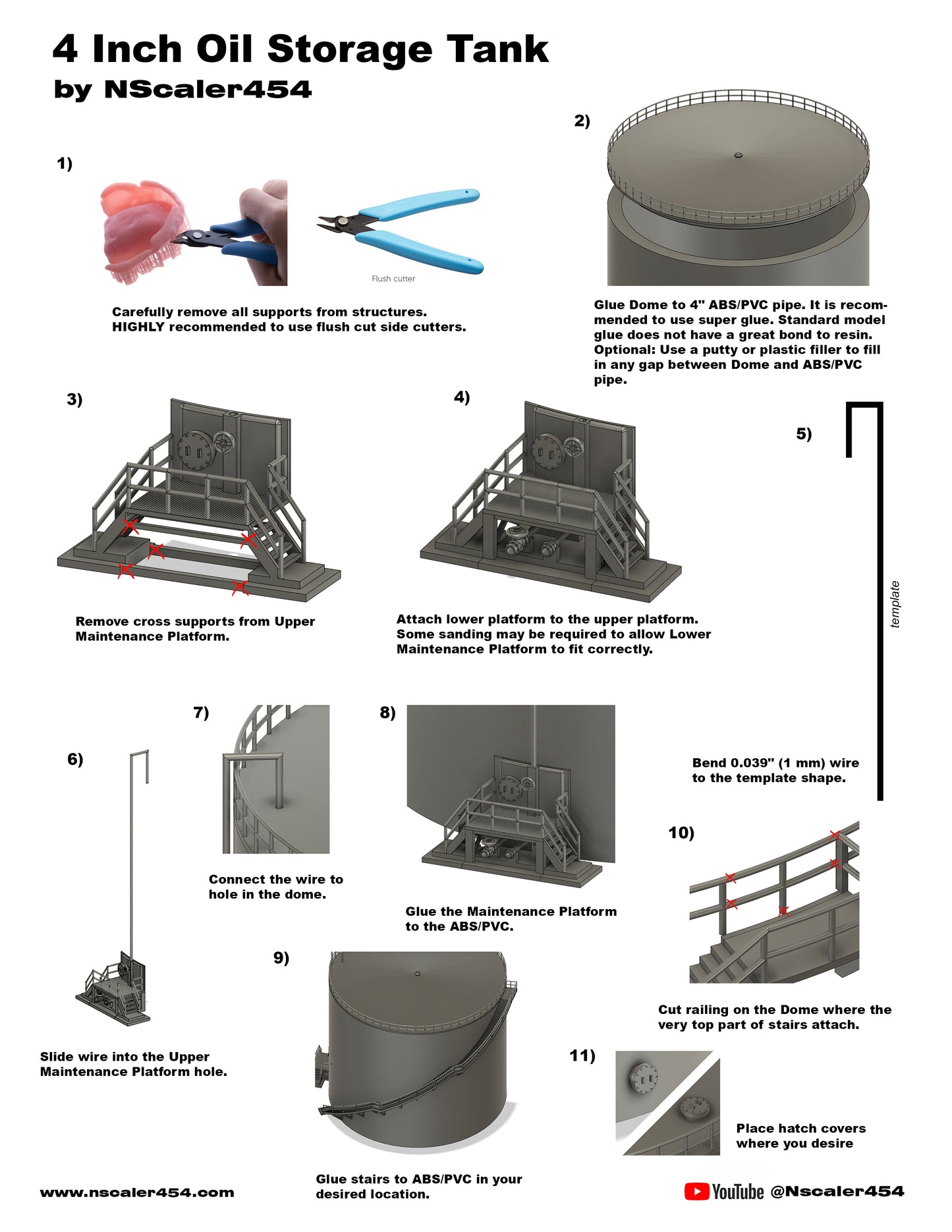 4 inch Oil Storage Tank - Components