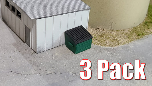 Trash Bin - 3 PACK - N Scale